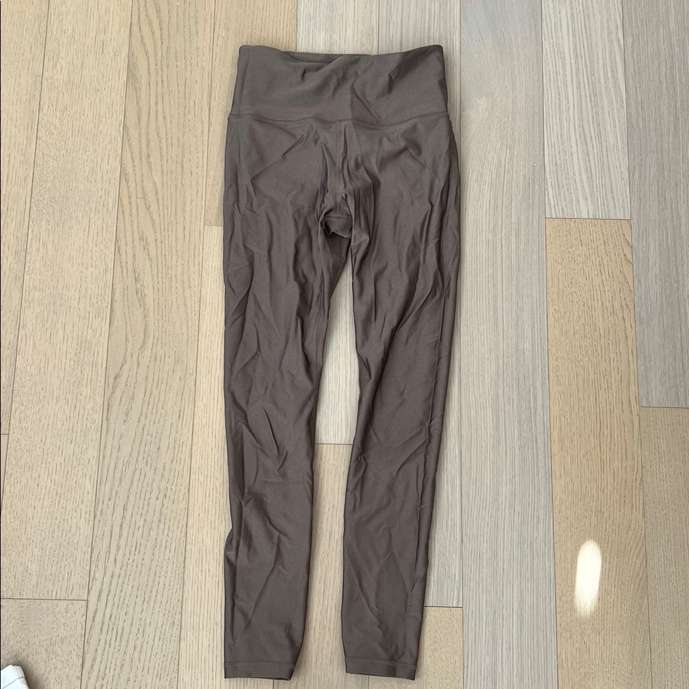 Athleta Taupe Shiny Leggings